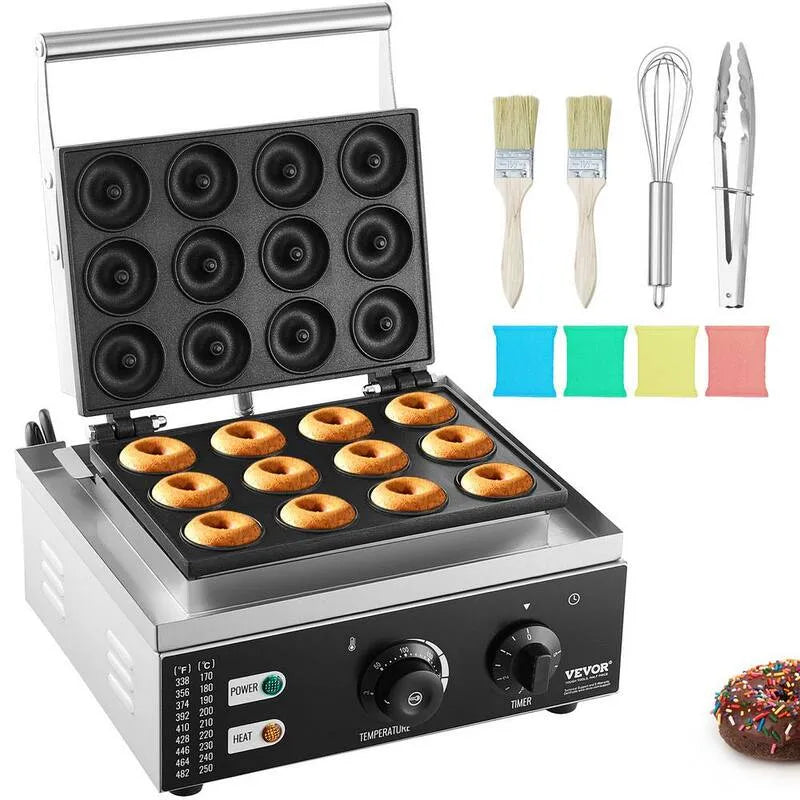 Macchina per la ciambella elettrica, 1550W, Interno antiaderente, Funzione di calore