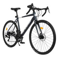 x27 16-velocità, 28 in. Mountain Bike con L-2 Freni a disco e telaio in alluminio per uomini e donne's in nero, 28 in.