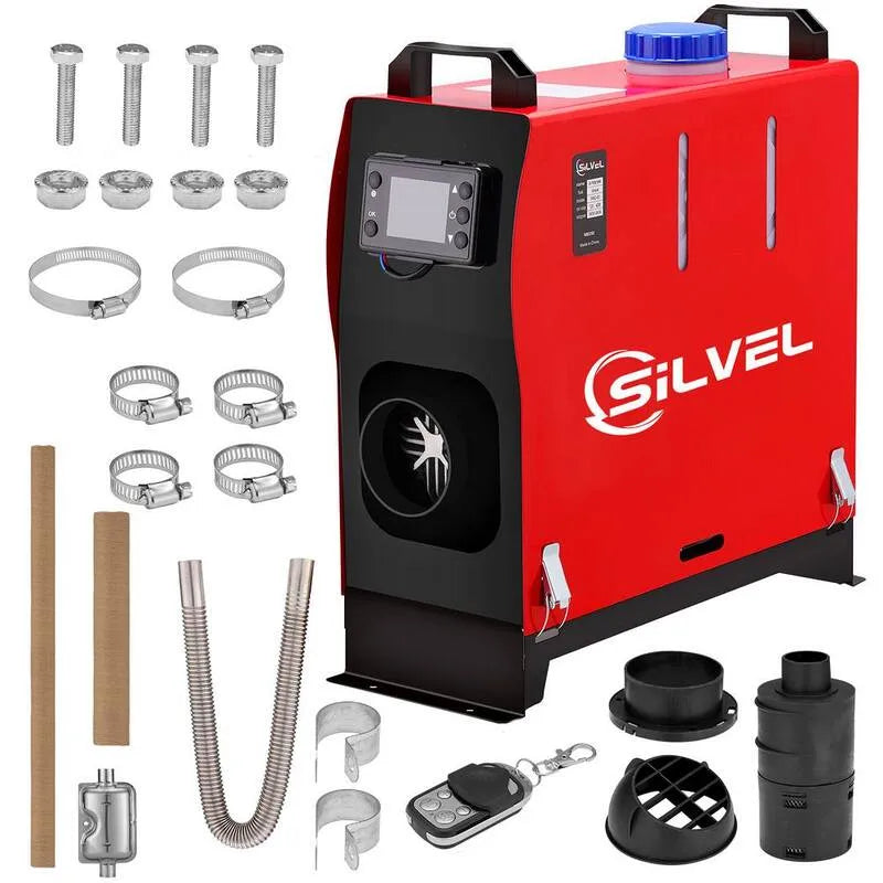 12-Volt, telecomando, 27297 BTU, Diesel, Riscaldatore 27297 BTU Riscaldatore di parcheggio con interruttore LCD