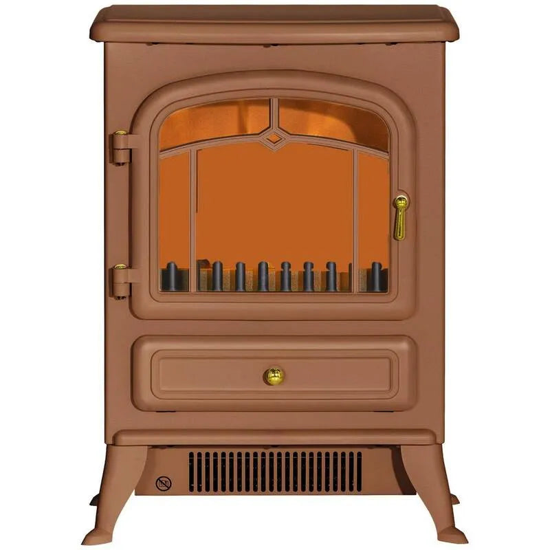 Riscaldatore di spazio 750-Watt, Tecnologia a infrarossi, Funzione di calore, 1500, Marrone