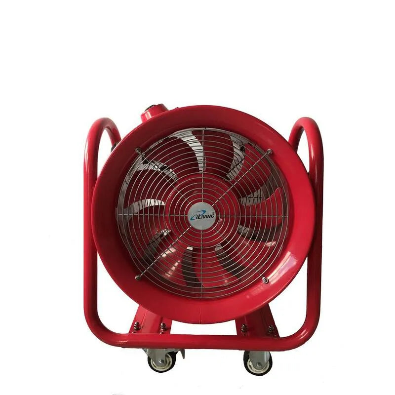 1100-Watt, 4240 CFM, 16 in., Ventilazione Piano ventilatore, Esplosione, Rosso