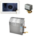 Generatore, 15000 W, 15 kW, Pacchetto generatore di vapore con controllo iSteamX in bronzo spazzolato bianco, Generatori di vapore per doccia