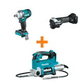 Makita, 2 in., 18V LXT Lithium-Ion senza spazzole 1/2 in. Chiave di impatto e 18V LXT senza spazzole Multi-utensile con bonus 18V LXT Grease Gun, 18V