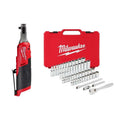 Set di strumenti di meccanica metrica di Milwaukee 12-Volt, 1/4 in., 51 pezzi, progettazione senza cordone, M12