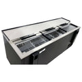 W 22, Commerciale-Grade Design, Single Zone Commerciale Orizzontale bevande bottiglia e Vino Cooler in Nero, 22.8 cu. ft