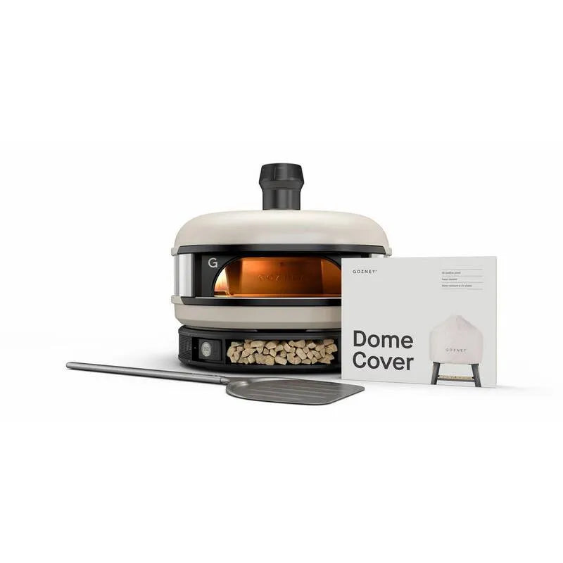 Crema per Pizza all'aperto Propane, Crema per Pizza all'aperto Propane in bianco con pala per pizza e Copertura