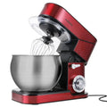 3-velocità Velocità Vino rosso Stand 3Speed, 6. 5 Qt, gancio di traino, protezione spruzzi, miscelatore e Whisk, acciaio inossidabile, 6.5 Qt
