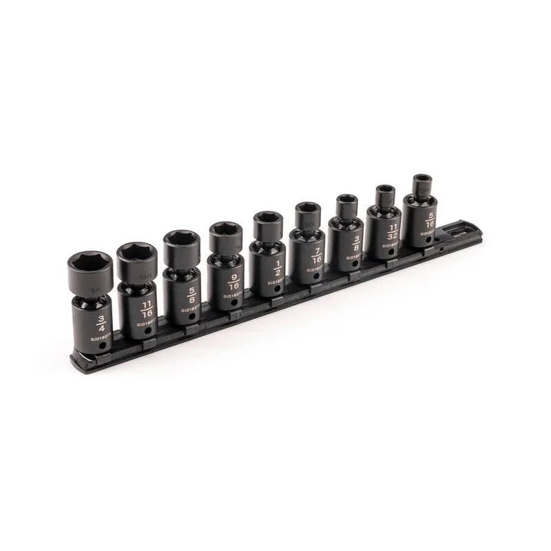 6-Point Set di presa universale di impatto pari a punto 6, 3/8 in., 4 in., 9 pezzi