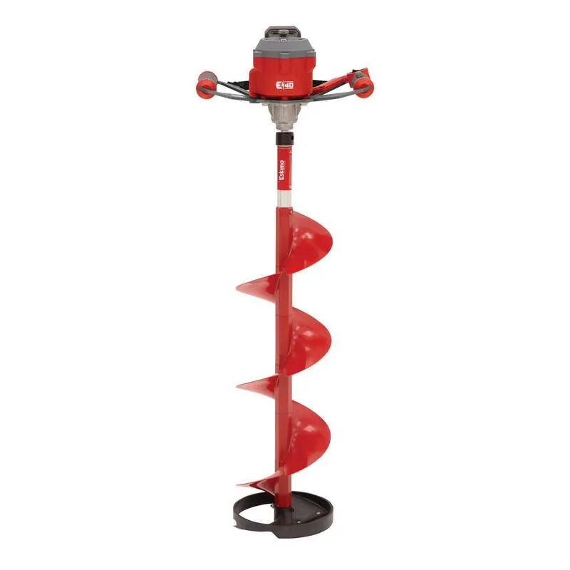 10-Inch 10-pollici, E40 Elettrico Ice Fishing Auger, bit composito, rosso