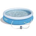 Pompa di Bestway, 12 ft, 30 in., Set veloce gonfiabile sopra la piscina di terra con la pompa del filtro