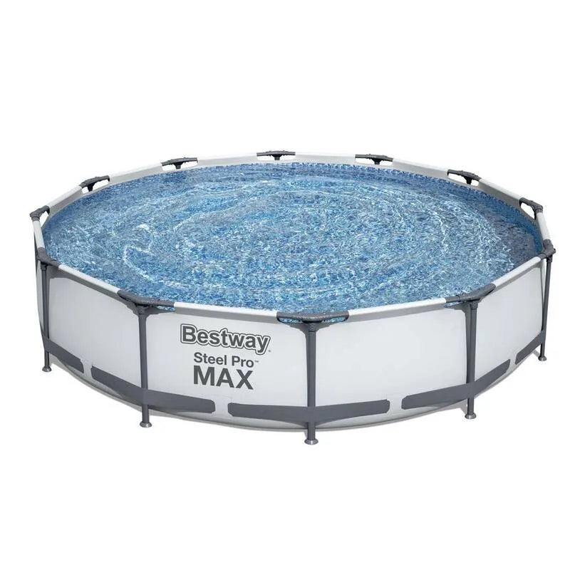 Bestway sopra la piscina e la pompa di terra, 12 ft, 30 in., acciaio