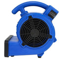 12 pollici, 12 pollici. Mini ventilatore da pavimento in blu 305 CFM per danni all'acqua, 305 CFM, 12 in