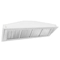 Cappa aspirante, Cappa, 700 CFM, 58 in., Acciaio inossidabile, Installazione incorporata, Acciaio inox spazzolato, Cappucci a catena