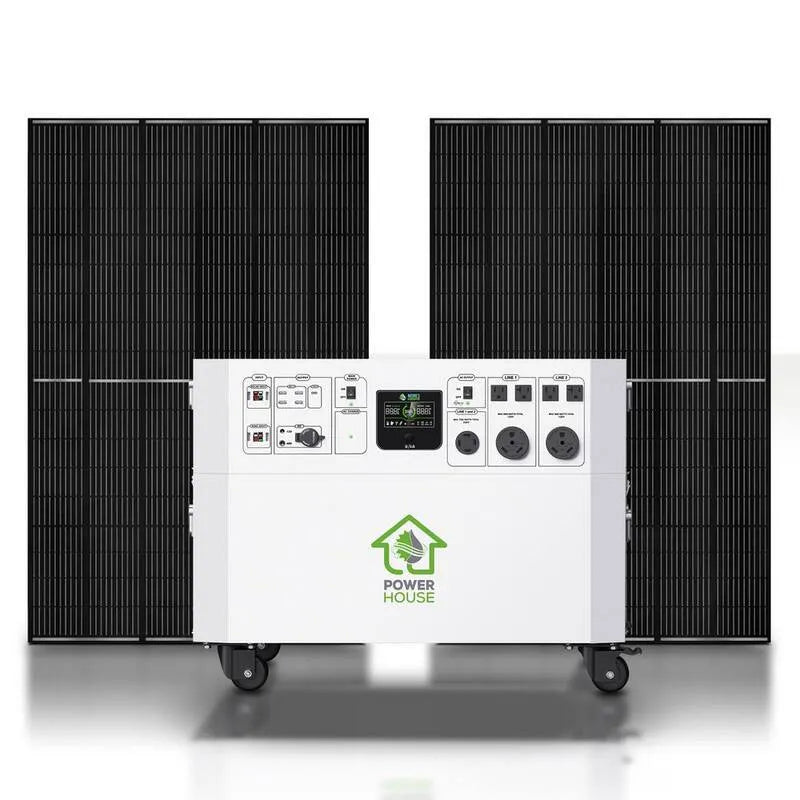 7200-Watt, 410-Watt pannelli e ruote, Powerhouse, Gold Electric Switch generatore solare con