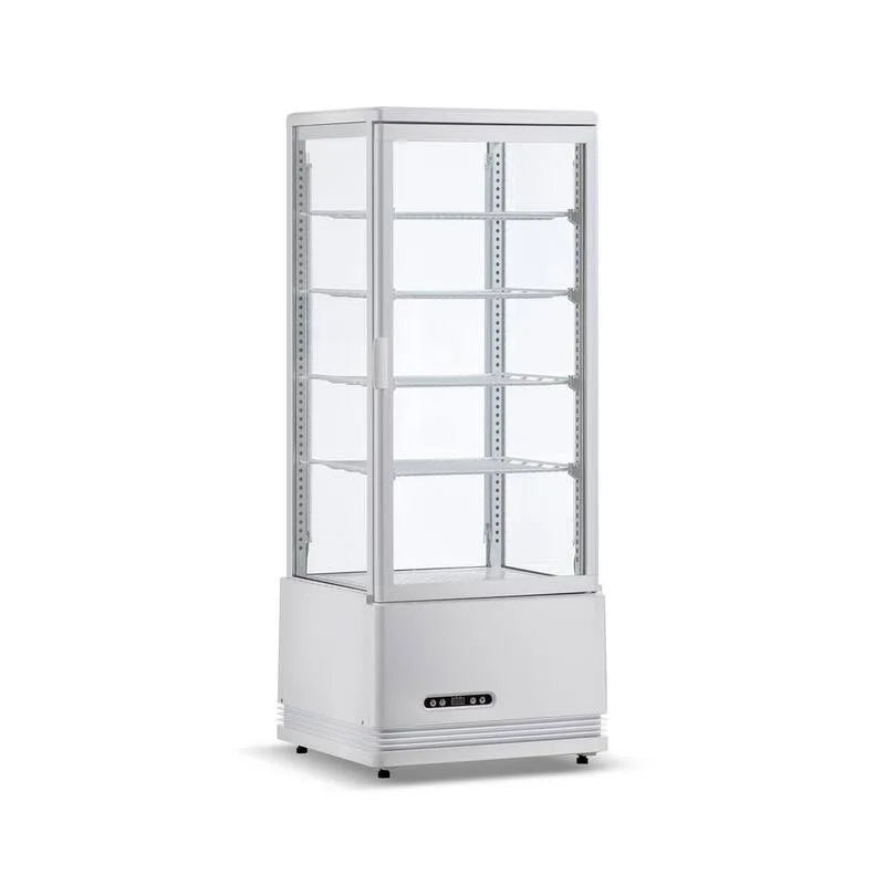 Garvee, 18 pollici 3. 5 Cu. ft. Refrigerato Display Case da banco Display Frigorifero in bianco, Frigoriferi professionali, 18 in, 3.5 cu. ft