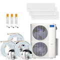 MRCOOL 4-ton sistema mini-split senza canalizzazione, 22. 4 SEER, 48000 BTU, 16ft, 230V, 3-Zone, 12K, 24K, 48,000 BTU