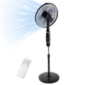 Avanzato 16 in., Telecomando, Timer, Regolabile Altezza 3 velocità del ventilatore Pedestal ventilatore in Nero con