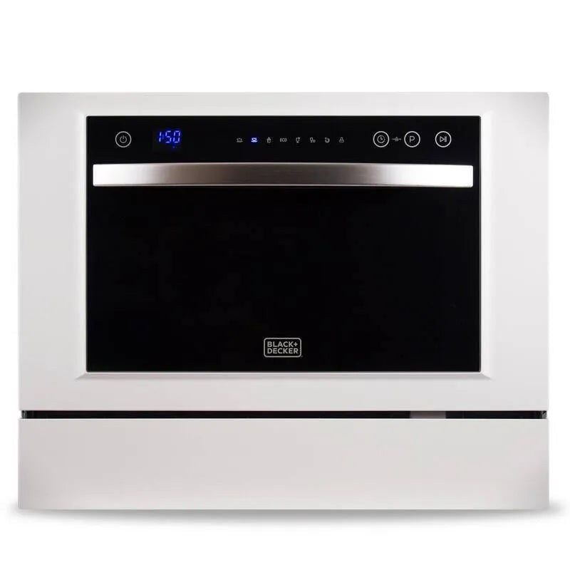 Nero+DECKER Lavastoviglie 6-Place Setting, 21, 5' W, Bianco