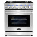 Gamma di gas, Acciaio inossidabile, Cucina a convezione, 30 pollici, 4. 5 cu. ft, Collezione di Haven 4. 5 cu, Forno a convezione, Luci a LED a maglia, 4.5 cu. ft