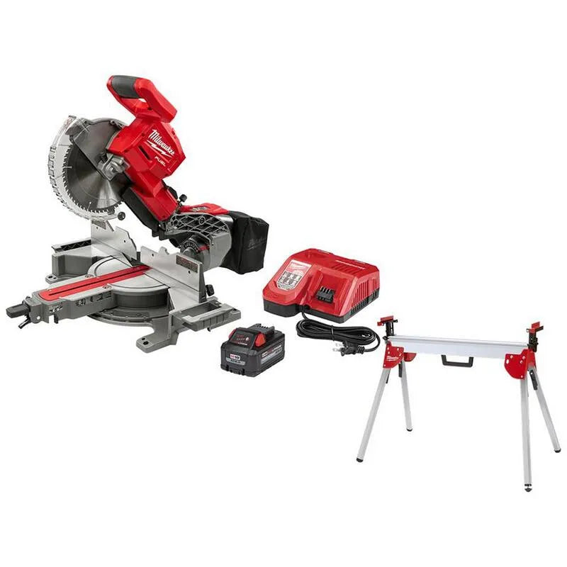 Kit di sega a mitra componibile a slittamento M18 Milwaukee FUEL 18V, 10 pollici, Design senza cordone, senza spazzole