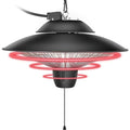 1500, portatile, patio, riscaldamento del patio, riscaldatore a soffitto-mounted, 1500-Watt elettrico appeso portatile 3s riscaldamento rapido per esterni/da interno