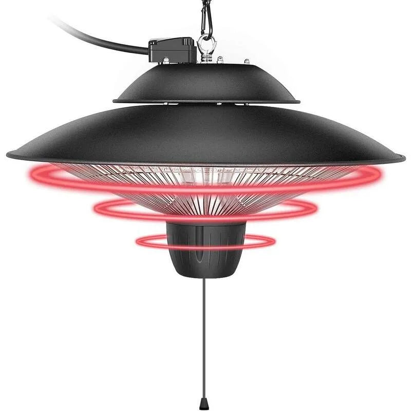1500, portatile, patio, riscaldamento del patio, riscaldatore a soffitto-mounted, 1500-Watt elettrico appeso portatile 3s riscaldamento rapido per esterni/da interno