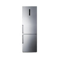 Summit Appliance, 24 in. W 10. 6 cu. ft. Frigorifero del congelatore inferiore della profondità del banco in acciaio inossidabile, Acciaio inox, Frigorifero con congelatore in ottone, 10.6 cu. ft