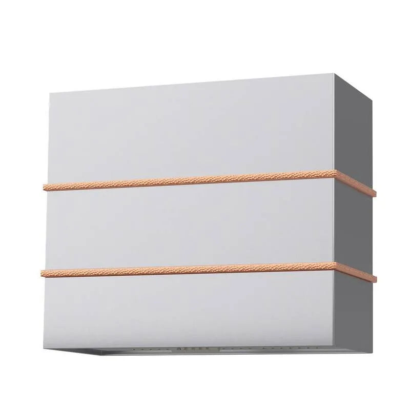 Cappa aspirante, 3-velocità Cappa a 3 velocità, 600 CFM, 36 pollici, Acciaio inossidabile, Wall-Mountable, Montaggio a parete, in acciaio inossidabile spazzolato con rame