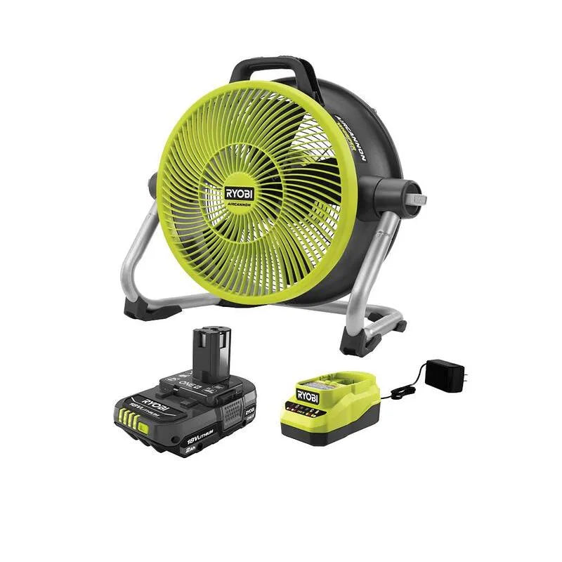 Kit di cannone aria ibrida RYOBI, 18V, 14 in., 2. 0 Ah, Batteria, 2.0 Ah