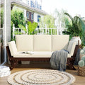 divano, esterno, marrone, legno, beige, soggiorno