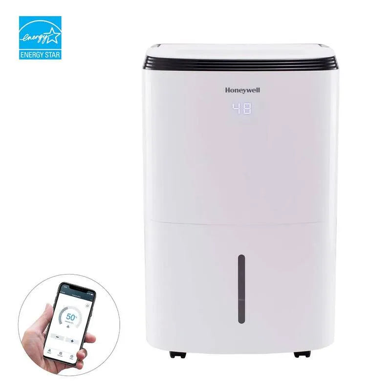 Deumidificatore Smart WiFi Energy Star, Controllo vocale, Certificato ENERGY STAR, Honeywell, 3000 sq ft
