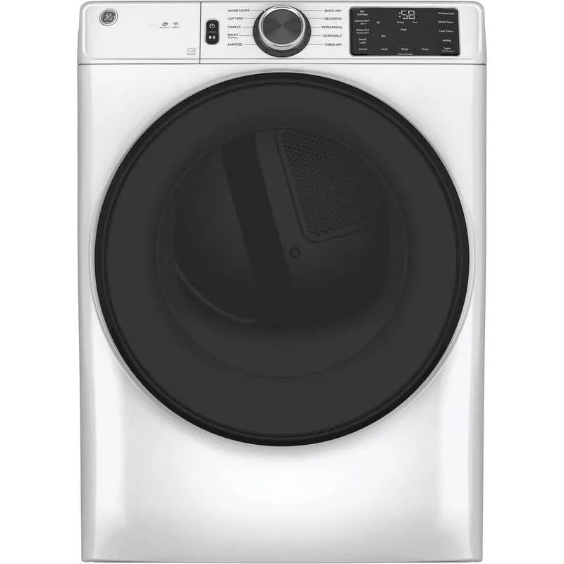 Asciugatrice elettrica anteriore intelliGEnte GE, ENERGY STAR certificata, 7. 8 cu. ft, bianco, 7.8 cu. ft