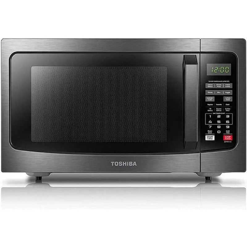 Toshiba Forno a microonde, 1, 2 cu. ft, Acciaio inossidabile, Nero, 1.2 cu. ft