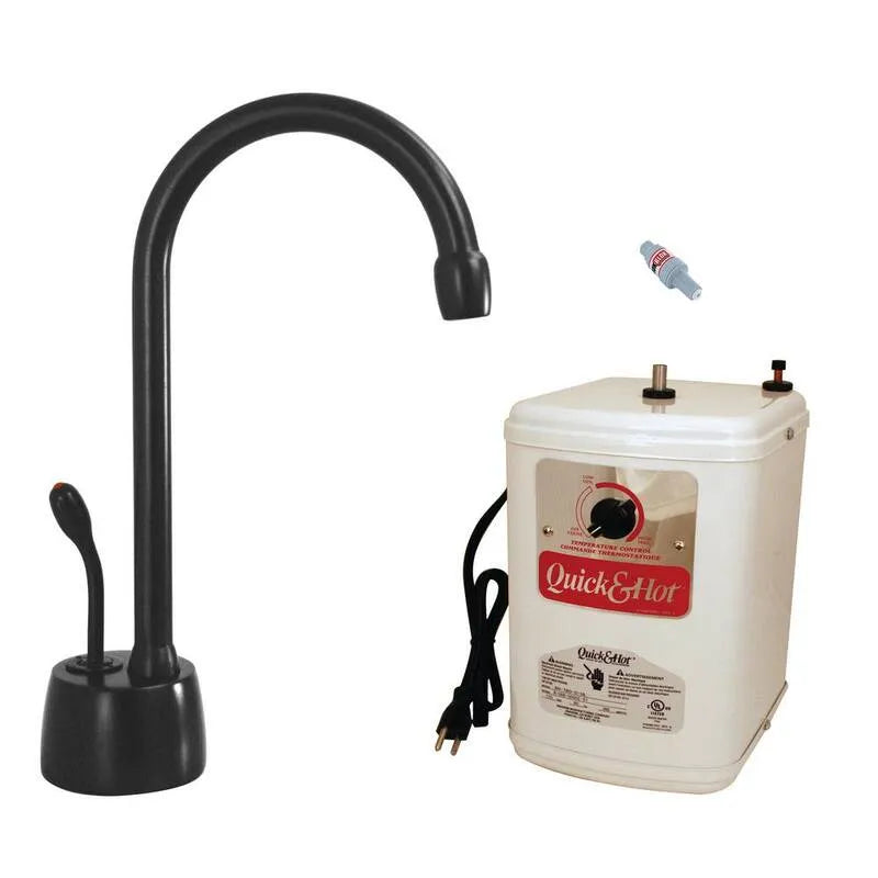 Dispenser acqua, nero opaco, 9 pollici. Rubinetto di erogazione di acqua calda di Velosah con serbatoio di acqua calda istantaneo, 9 in, Dispenser di acqua calda istantanea