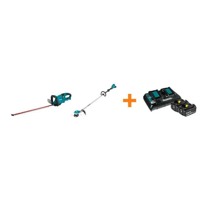 Makita, 18V, senza spazzole, 18V X2 LXT tagliasiepi e 18V X2 LXT String Trimmer