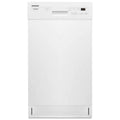 5-Cycles Whirlpool 18 in. Lavastoviglie frontale standard incorporata in bianco con 5 piani 50 dBA