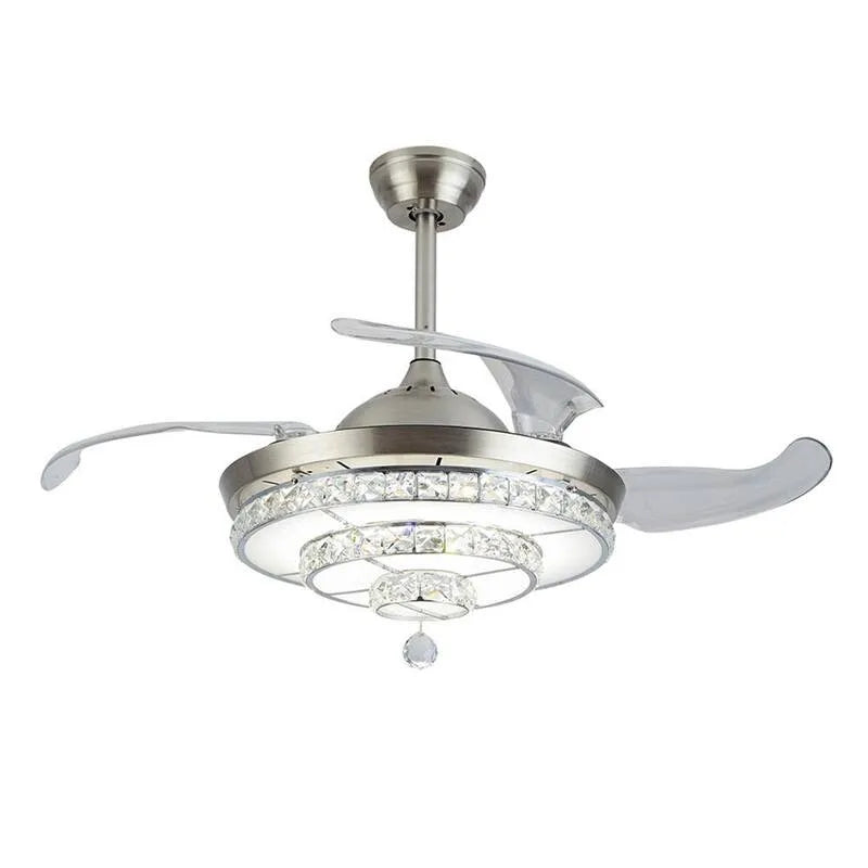 Ventilatore da soffitto, 42 pollici, da interno, con telecomando, argento, a distanza di regolazione aria, 42 in, Ventilatori da soffitto con luce