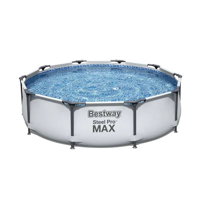 Bestway sopra il terreno della piscina della famiglia, 10 ft, 30 in., acciaio