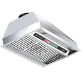 Cappa aspirante, Cappa, 900 CFM, 30 pollici, 4 velocità, acciaio inossidabile, installazione integrata, 30 in