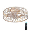 Ventilatore da soffitto 6-Speeds, 20 in., da interno, con luce LED, bianco, dimmerabile, Ventilatori da soffitto con luce
