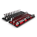 12-Point Set di prese e cricchetto a punto 12, 1/4 in., 32 in., 16 in., 4 mm, 15 mm, 57 pezzi