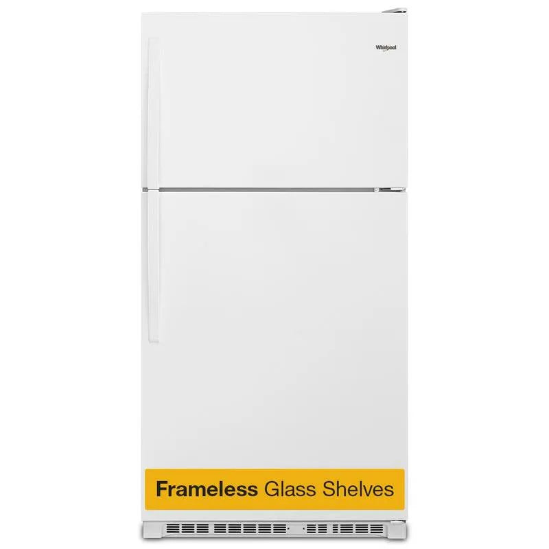 Whirlpool Frigorifero con idromassaggio, 20 piedi, bianco, congelatore