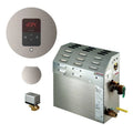 Generatore, nichel spazzolato, bagno di vapore 7. 5kW con iTempo AutoFlush Round Package in nichel spazzolato