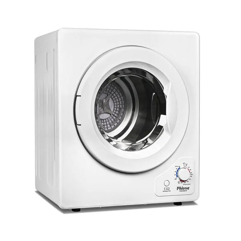 Modalità di essiccazione automatica, 2. 8 cu. ft. asciugatrice elettrica sfogata in bianco, impedisce il filtro di costruzione del lino e 4, 2.8 cu. ft