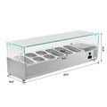 Frigorifero 8-Pan, 55 in., 1, 6 cu. ft, Acciaio inossidabile, Design commerciale-classico, 1.6 cu. ft
