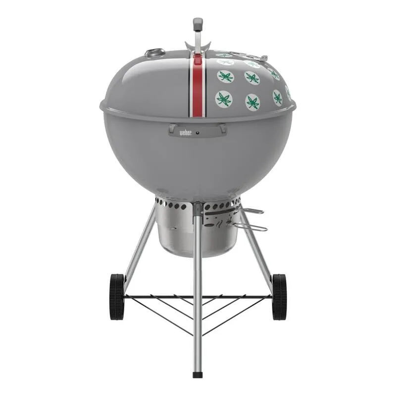Weber, 22, Original Kettle Premium Ohio State University 22 in. barbecue a carbonella in Grigio
