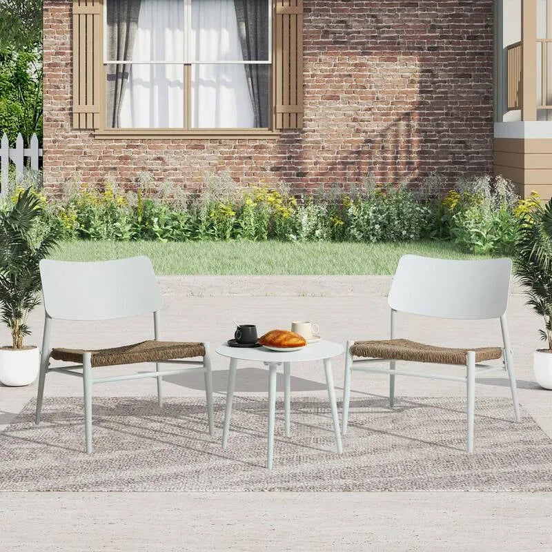 Tavolo all'aperto in alluminio con patio, 3 pezzi, regolabile, 2 sedie 3 tavolo con piedini antiscivolo regolabili, 3 pezzi