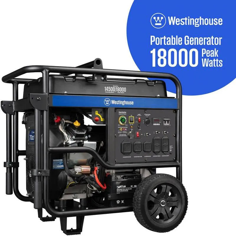 Westinghouse 18000/14500-Watt generatore portatile, Compact Portable Design, e 50 Amp Outlet, con telecomando