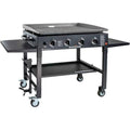 Blackstone Griglia superiore piatta del propane liquido del bruciatore di pietra nera, 36 in., 4 bruciatore, esterno
