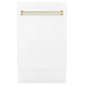 Lavastoviglie 8-Cycle, 18 in., Autografo, Bianco, Oro
